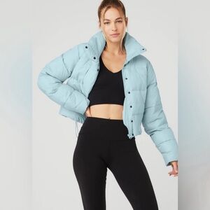Women's Light Blue Puffer Jacket